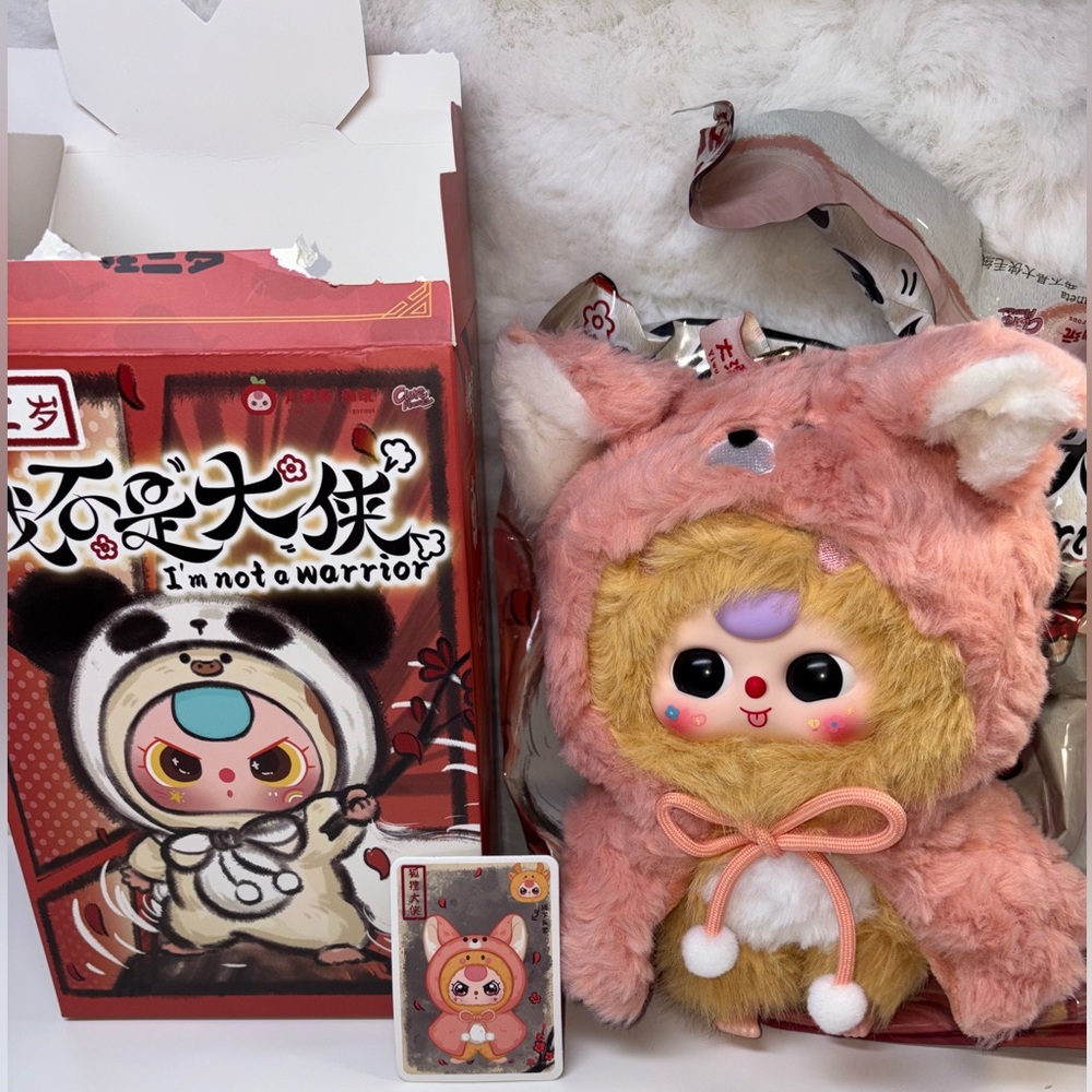 Baby Three Im Not A Warrior (Not Your Hero) Confirmed Fox Hero Plush Blind Box